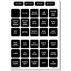Blue Sea 4218 Square Format Label Set for Battery Management Panels - 30