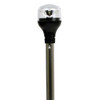 Attwood LightArmor Plug-In All-Around Light - 12" Aluminum Pole - Black Vertical Composite Base w/Adapter