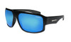 Bomber Mega Bomb Matte Black Frame Ice Blue Mirror Polarized Lens Gray Foam - M111-ICE