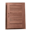 Whitecap Teak Louvered Door & Frame - Right Hand - 15" x 20"