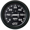 Faria Euro Black 4" Speedometer 60MPH -GPS