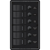 Blue Sea 8373 Water Resistant 6 Position - Black - Vertical Mount Panel