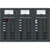 Blue Sea 8084 AC Main +6 Positions/DC Main +15 Positions Toggle Circuit Breaker Panel  (White Switches)
