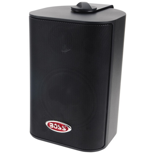 Boss Audio MR4.3B 4" 3-Way Marine Enclosed System Box Speakers - 200W - Black
