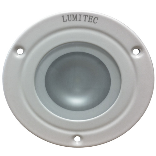 Lumitec Shadow - Flush Mount Down Light - White Finish - 3-Color Red/Blue Non Dimming w/White Dimming