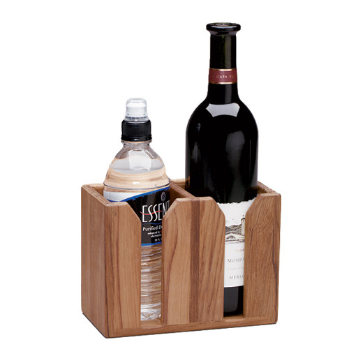 Whitecap Teak Two-Bottle Rack
