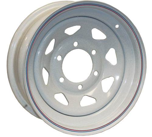 AMERICAN TIRE & WHEEL 12X4 5-4.5 WHITE SPOKE