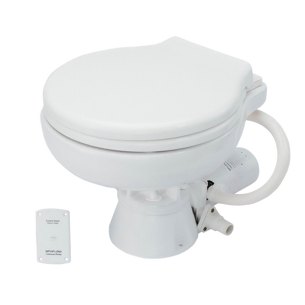Johnson Pump AquaT&trade; Electric Marine Toilet - Super Compact - 12V