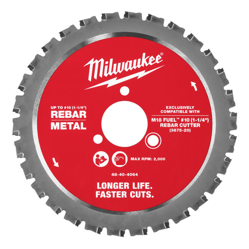 Milwaukee #10 (1-1/4") Rebar Cutting Blade