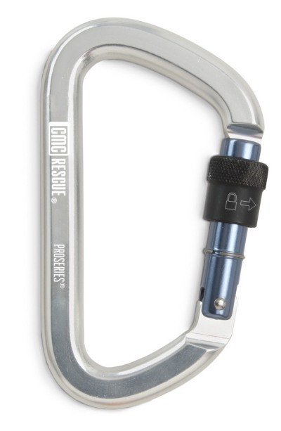 Active slide of CMC ProSeries Aluminum Key-lock Carabiner - Screwlock - Brite