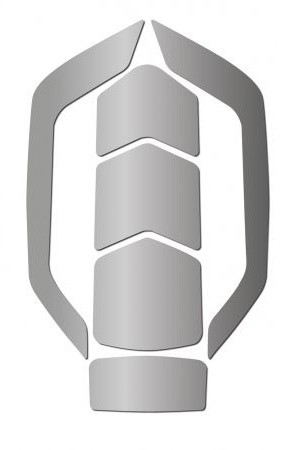Active slide of KASK Zenith Silver Reflective Stickers