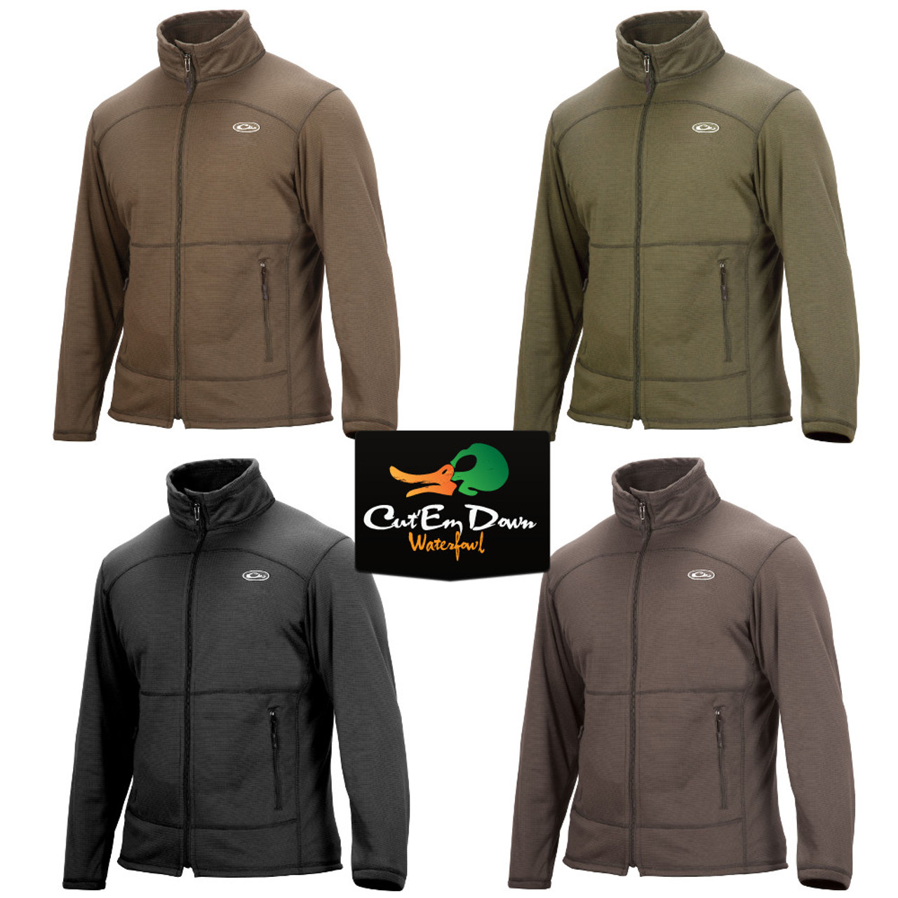 drake waterfowl full zip jacket