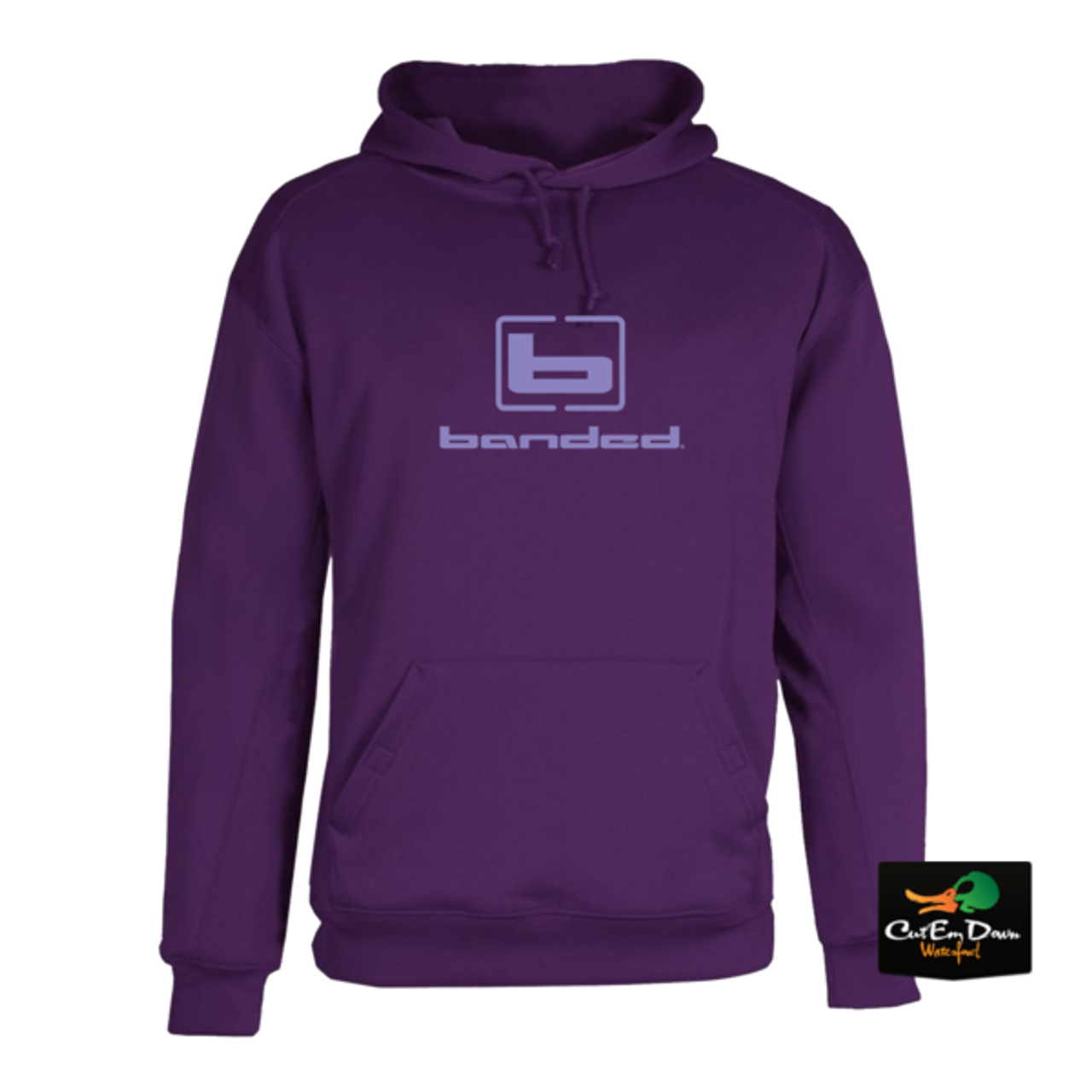 banded logo hoodie