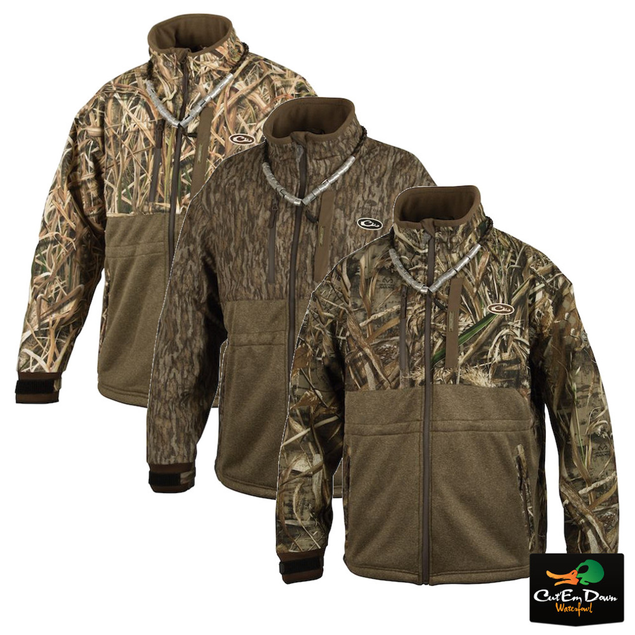 drake waterfowl eqwader full zip jacket