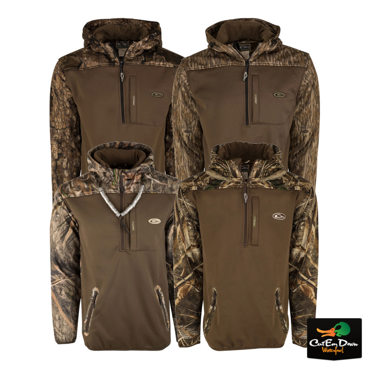 drake waterfowl hooded jacket