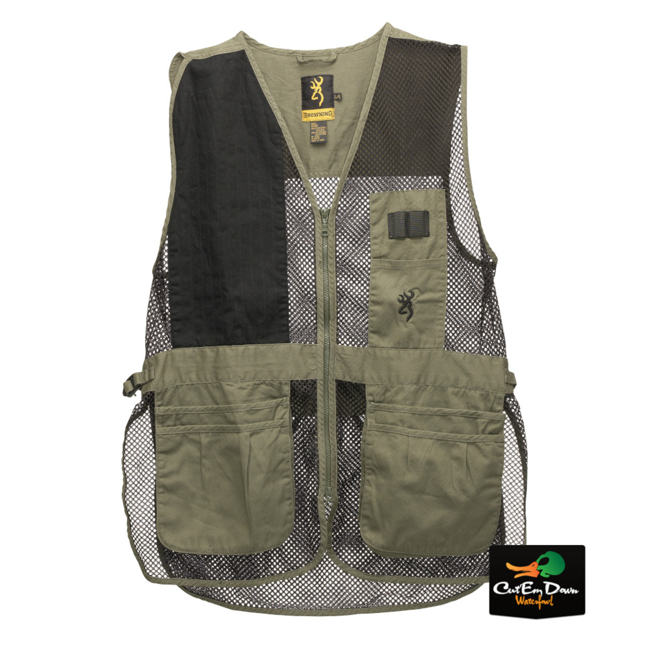 Browning Trapper Creek Shooting Vest Sage / Black