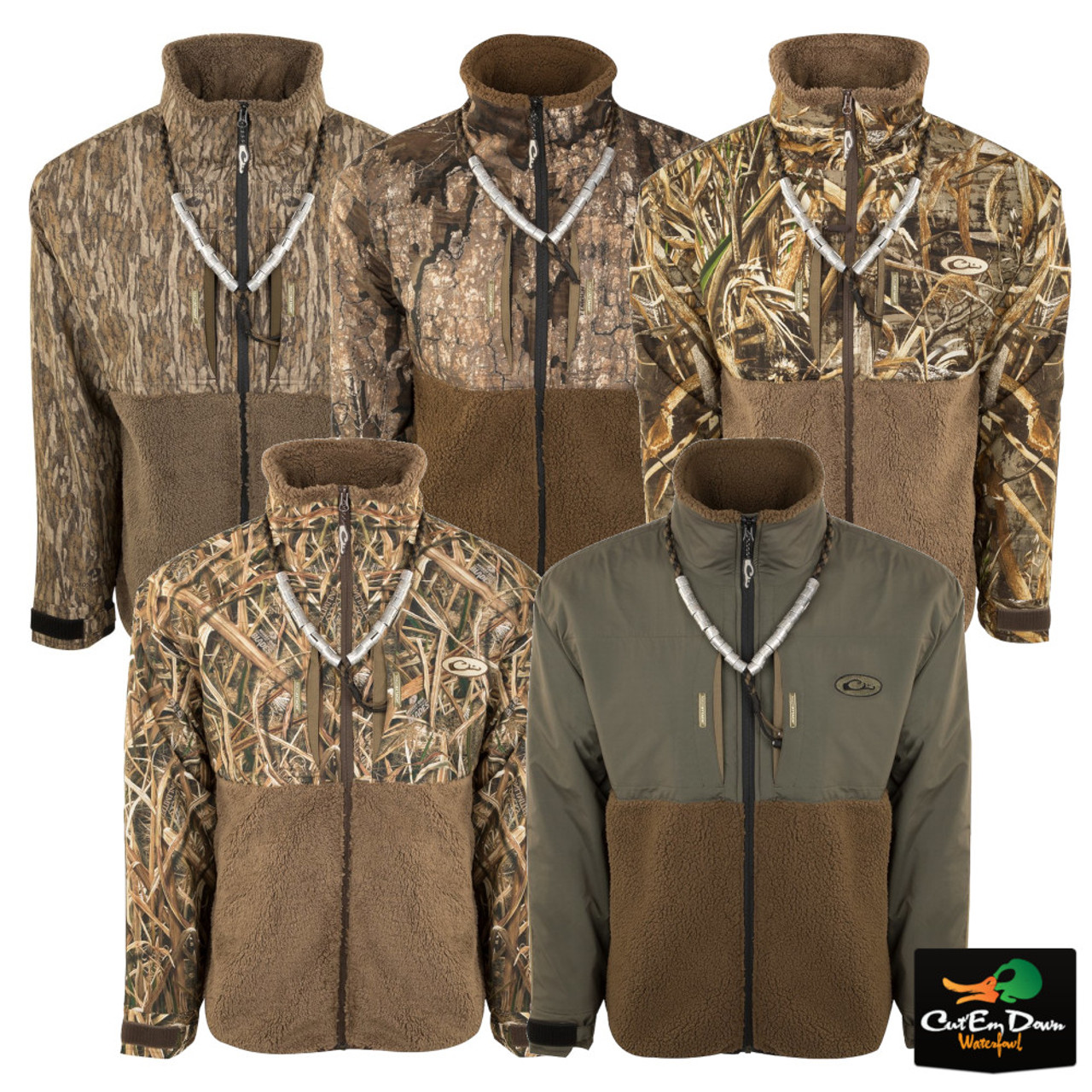 drake waterfowl eqwader full zip jacket