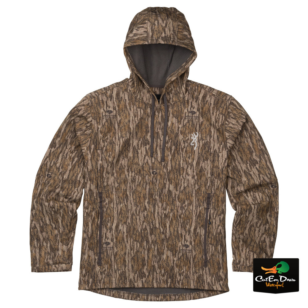 NEW BROWNING WICKED WING SMOOTHBORE HOODIE - MOSSY OAK BOTTOMLAND CAMO 