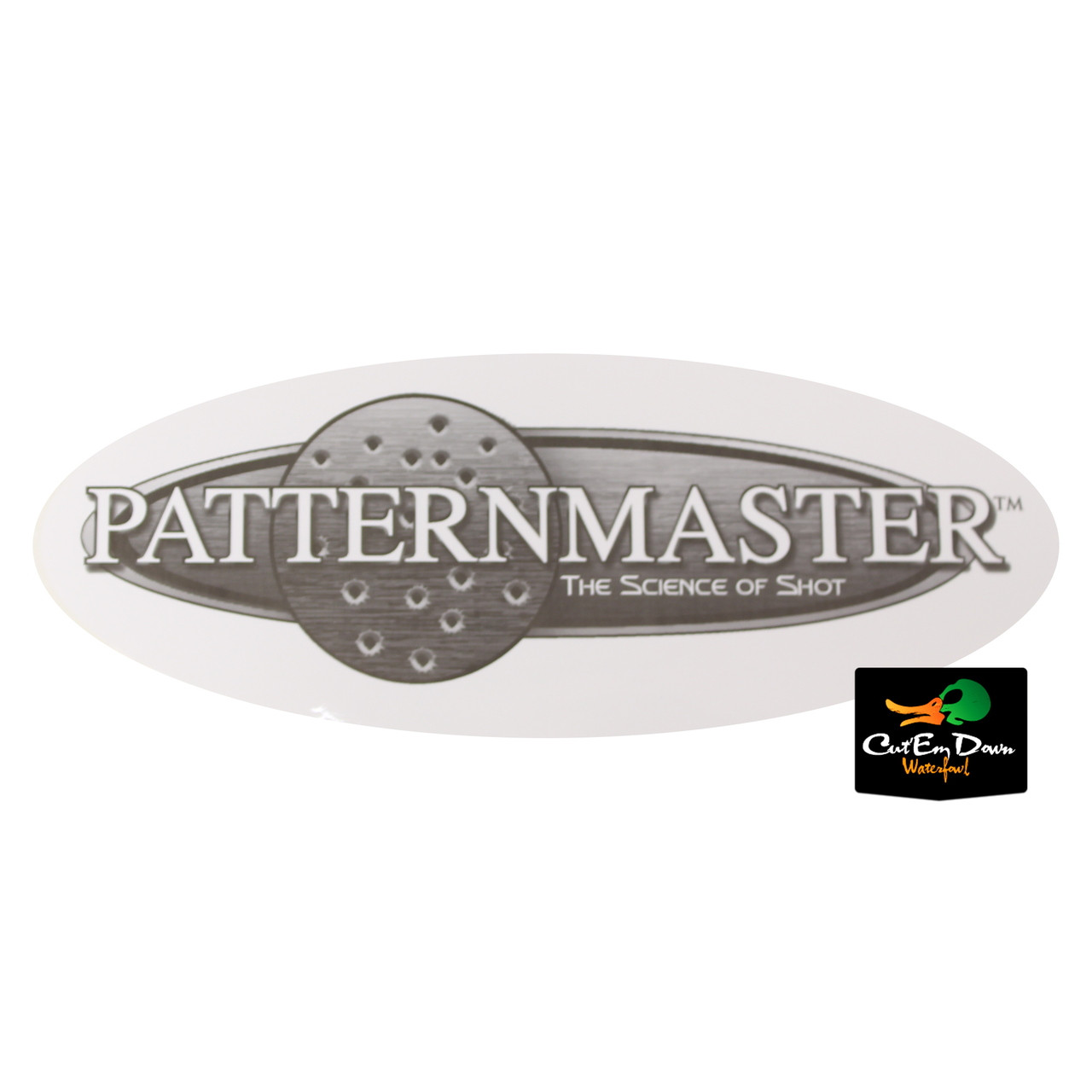 Patternmaster Small Logo Decal 7 1/2" long by 3" wide