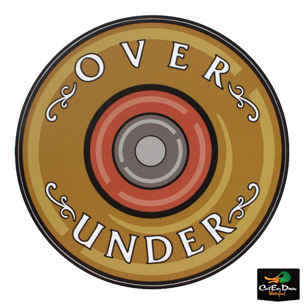 Over Under Shotgun Shell Sticker