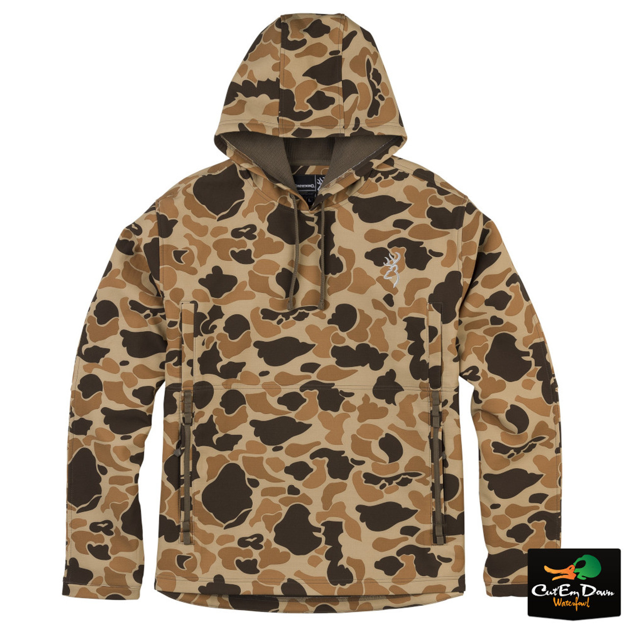 Browning Wicked Wing Smoothbore Hoodie - Vintage Tan Camo