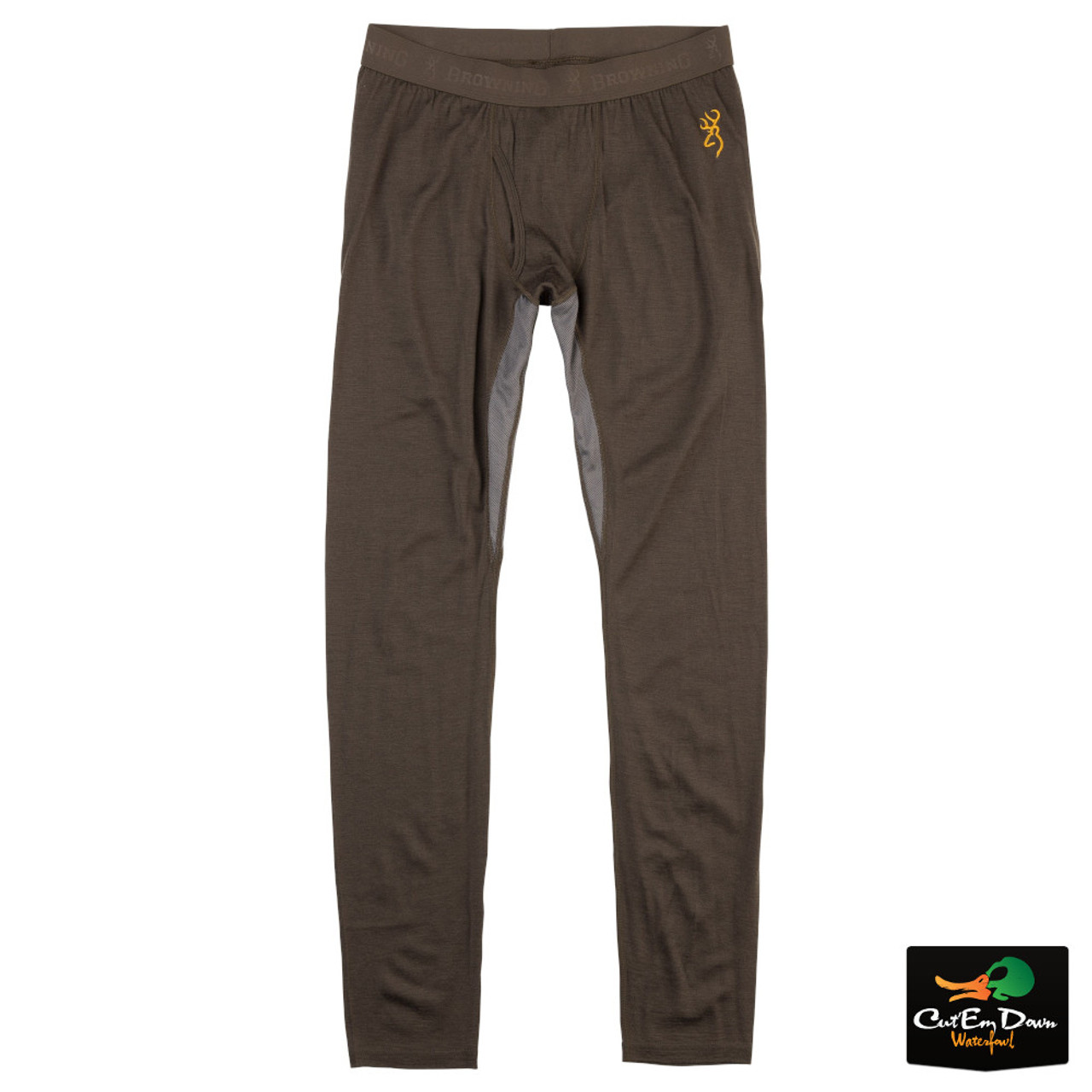 Grey Merino Wool Pants - Heavyweight Base Layer, Bottom, Underwear