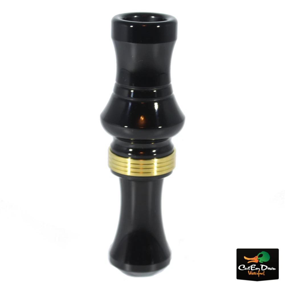 J.J. Lares Small Bore T-1 Timber Acrylic Duck Call - Polished Black