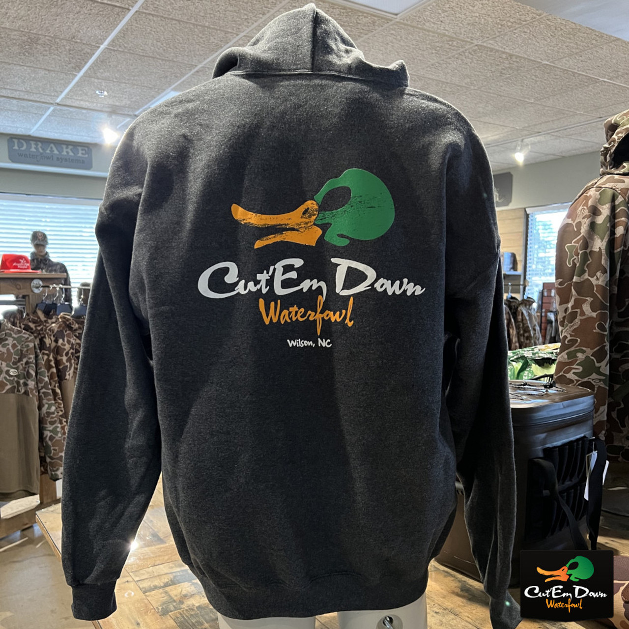 Cut'Em Down Waterfowl Wood Duck Logo T-Shirt