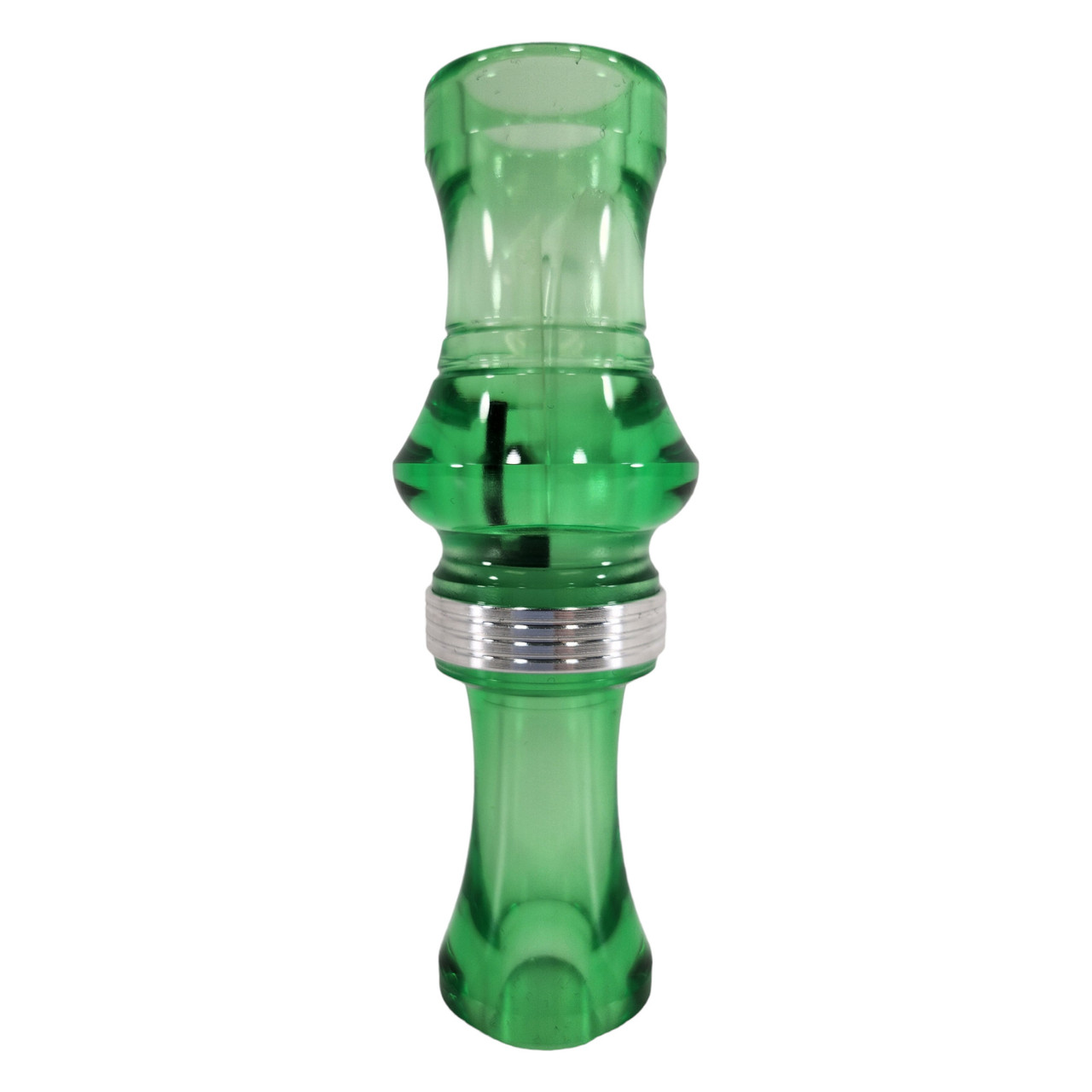 J.J. Lares T-1 Timber Acrylic Duck Call - Light Green / Silver Band
