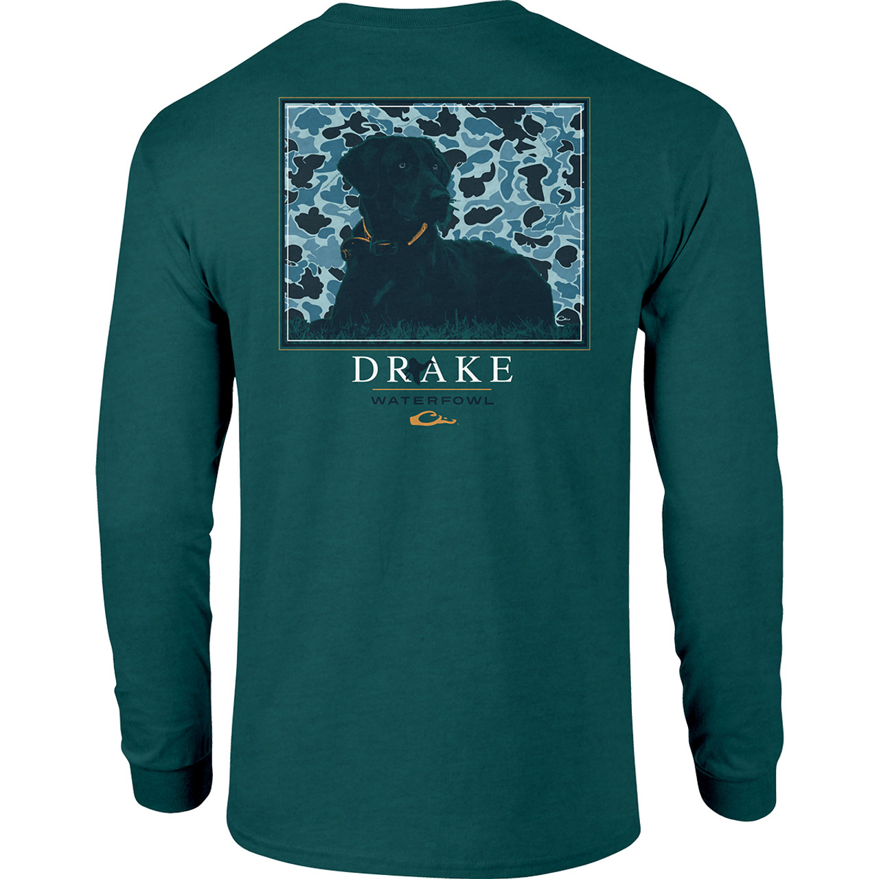 Drake Waterfowl Old School Camo Square Lab Long Sleeve T-Shirt