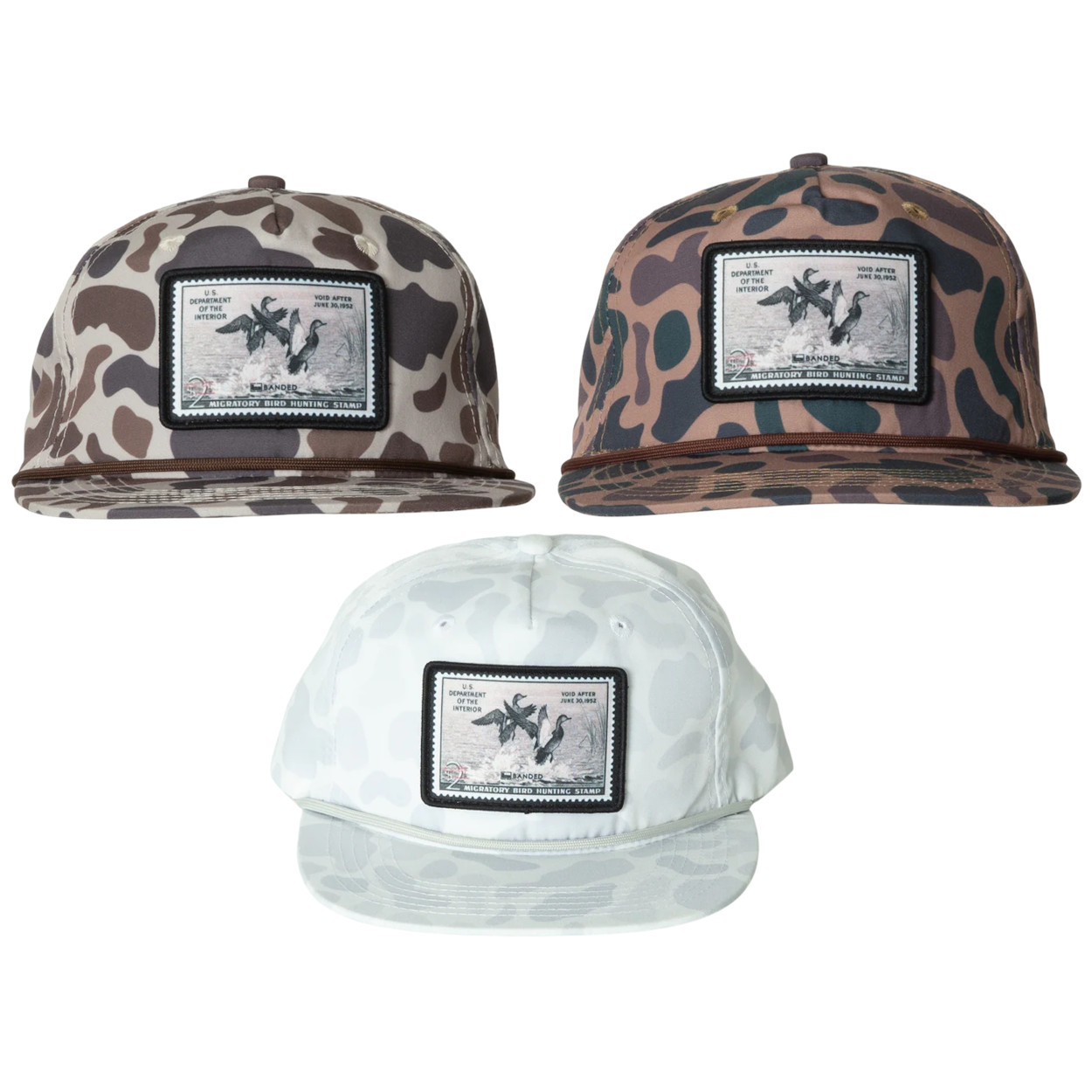 Rope Hat Waterfowl Snapback Hats Performance Rope Hat Clay