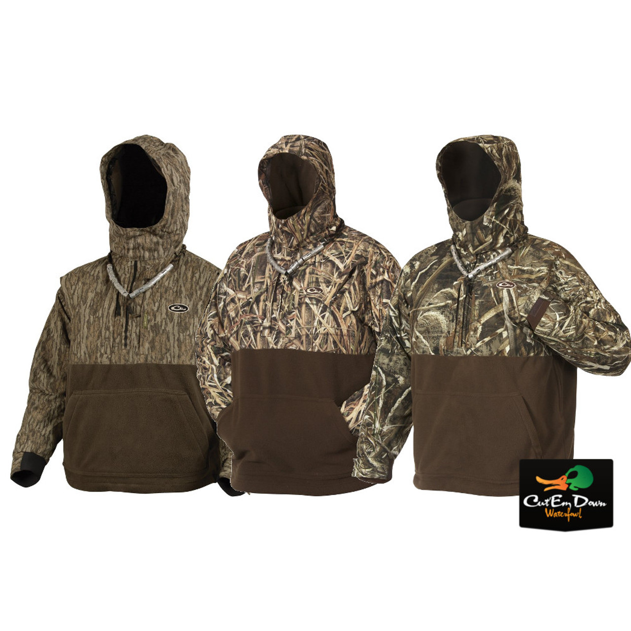 drake waterfowl men's mst eqwader quarter zip jacket