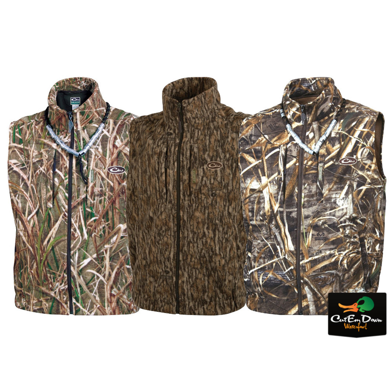  Banded Men's Hunting Mid-Layer Fleece Full Zip Vest,  Bottomland, Medium : Clothing, Shoes & Jewelry