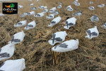 NEW WHITE ROCK DECOY COMPANY SNOW GOOSE WIND SOCK BLIND DOOR DECOYS 3 PACK
