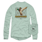 Over Under L/S Duck Club T-Shirt Green Tea