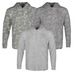 Banded Tec Casual Hooded Henley