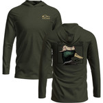 Drake Waterfowl Solid Back Cap Mallard Graphic Hoodie T-Shirt 