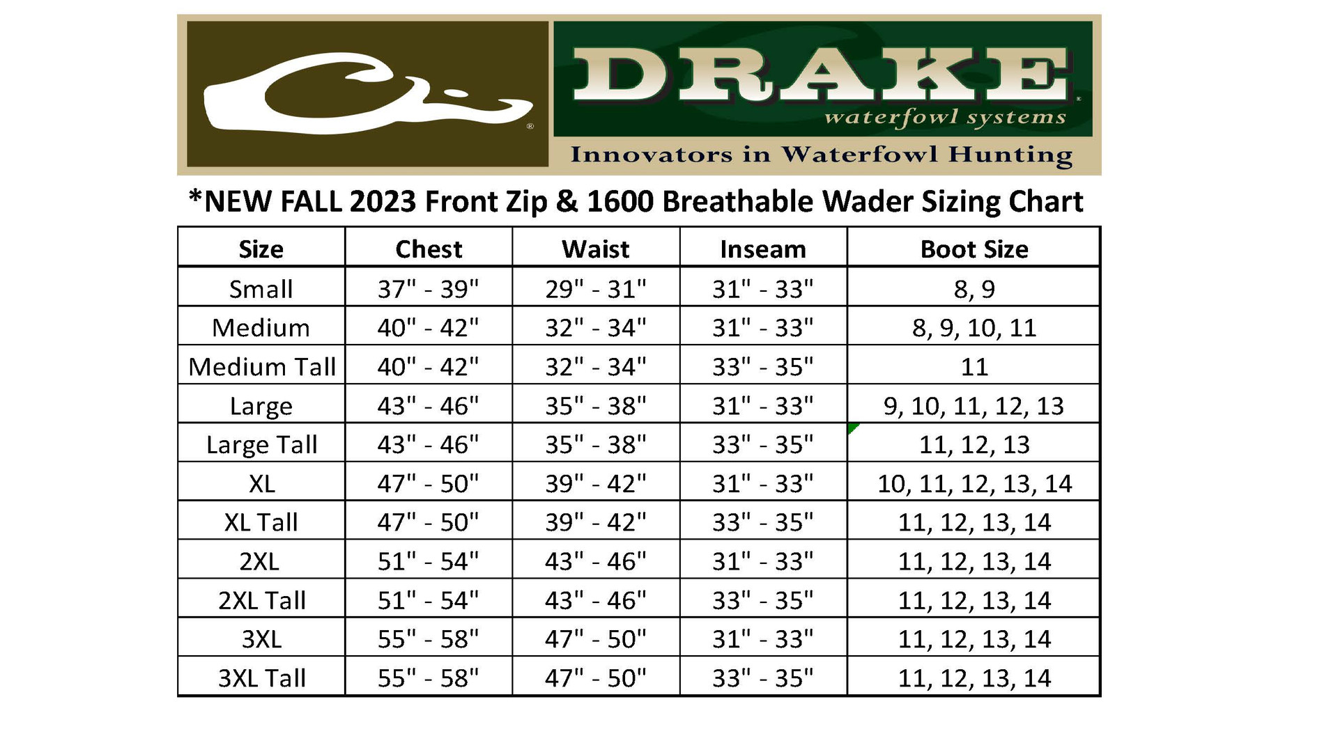 Drake Waterfowl Uninsulated Guardian Elite HND Front Zip Waders