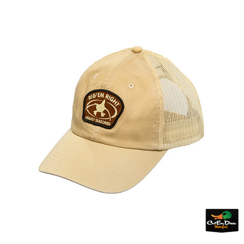 Rig'Em Right Heavy Duty Trucker Hat- Khaki