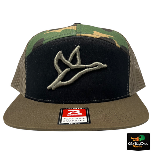 Combate Waterfowl Richardson 7 Panel Camo Logo Hat