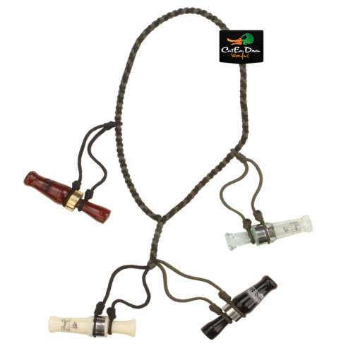 AVERY OUTDOORS ZIPPER BRAID DIY DO IT YOURSELF DUCK CALL LANYARD OLIVE & BROWN 