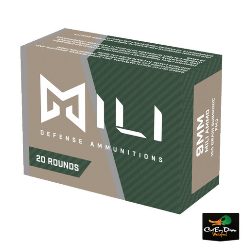 MILI 9MM 155GR CUSTOM SUBSONIC FMJ 20 ROUNDS