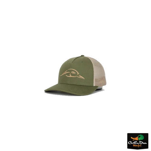 Army Olive / Khaki Mesh Back Five Panel