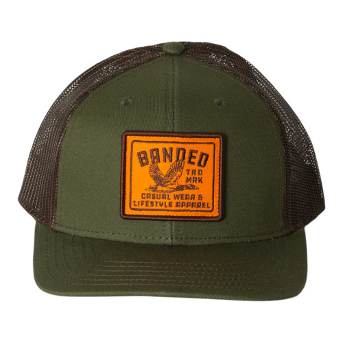 Banded Waterfowl Color Fly Mesh Back Patch Cap - Front