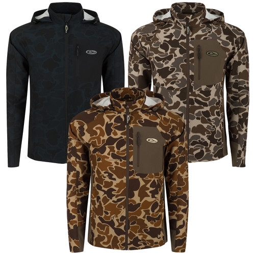 Drake Waterfowl Rain Brake Lightweight Softshell Rain Jacket