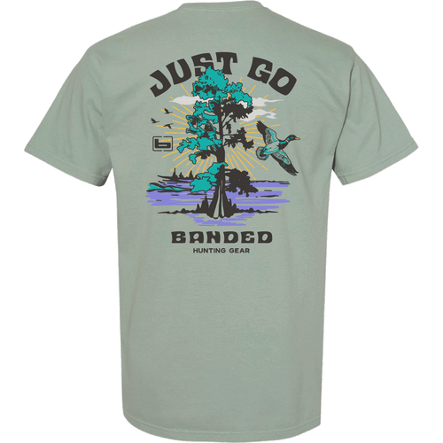 Banded Happy Cypress Short Sleeve T-Shirt - Back