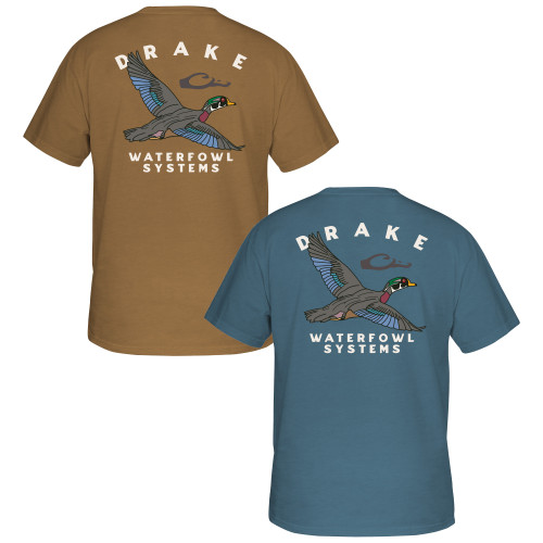 Drake Waterfowl Retro Wood Duck T-Shirt