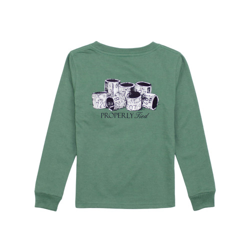  Properly Tied Boys Bands LS Fern Green Long Sleeve T-Shirt