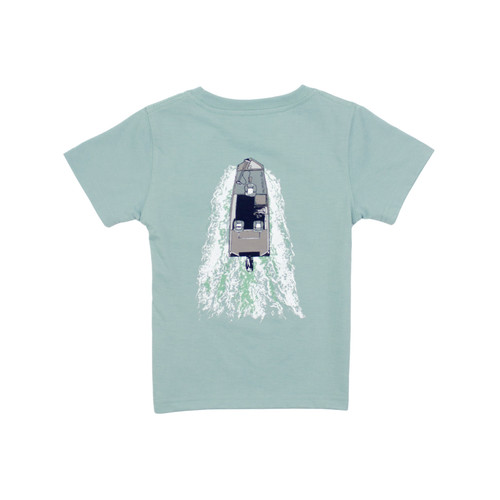 Properly Tied Boys On The Water Short Sleeve Marine Mist