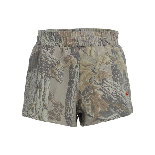 Banded Womens Low Key Shorts – Realtree XTRA Grey Relaxed Fit Casual Shorts
